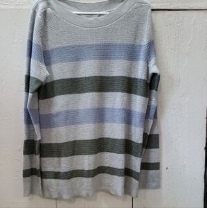 3/$18 Market & Spruce Gray, Blue and Green Crew Neck Sweater NWT XL